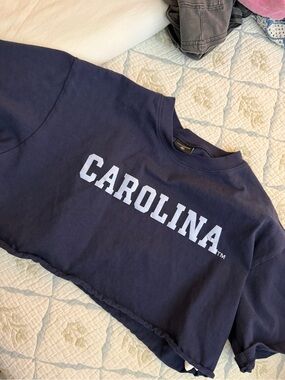 Kids Navy Carolina Cropped Sweatshirt - Unbranded